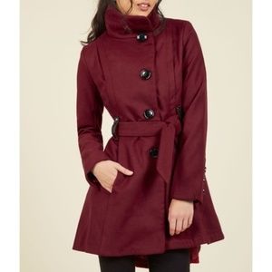 Steve Madden Winterberry Tart Coat Ruby